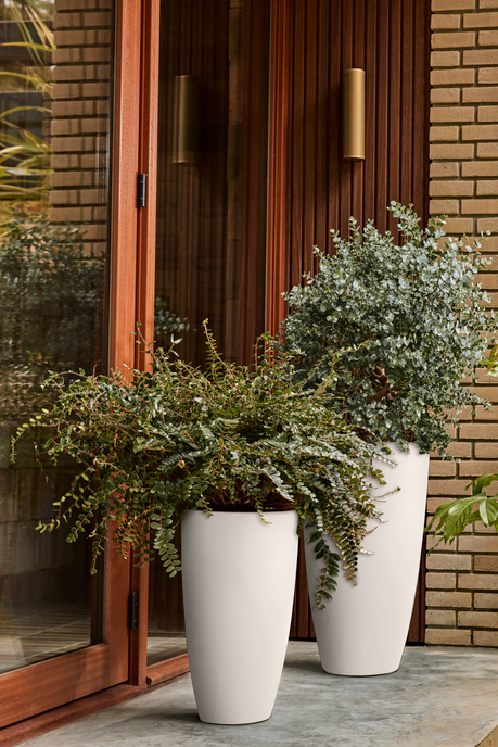 june round high 40cm leinenweiß